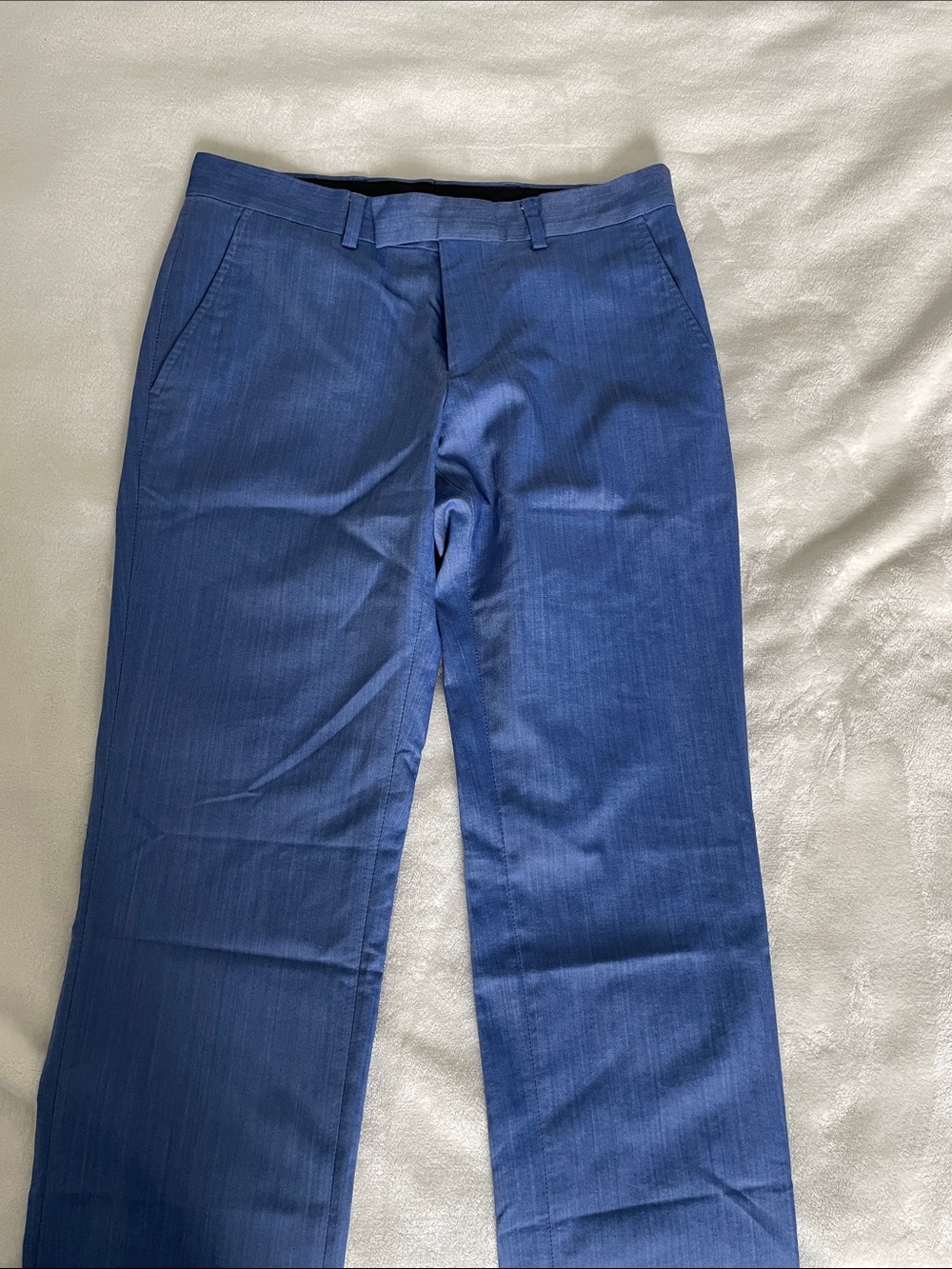 Blue mens dress pants